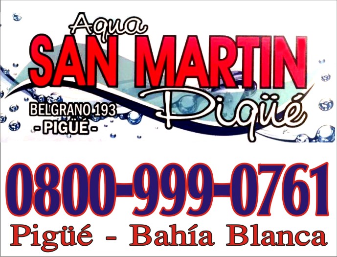 Agua San Martin Pigue